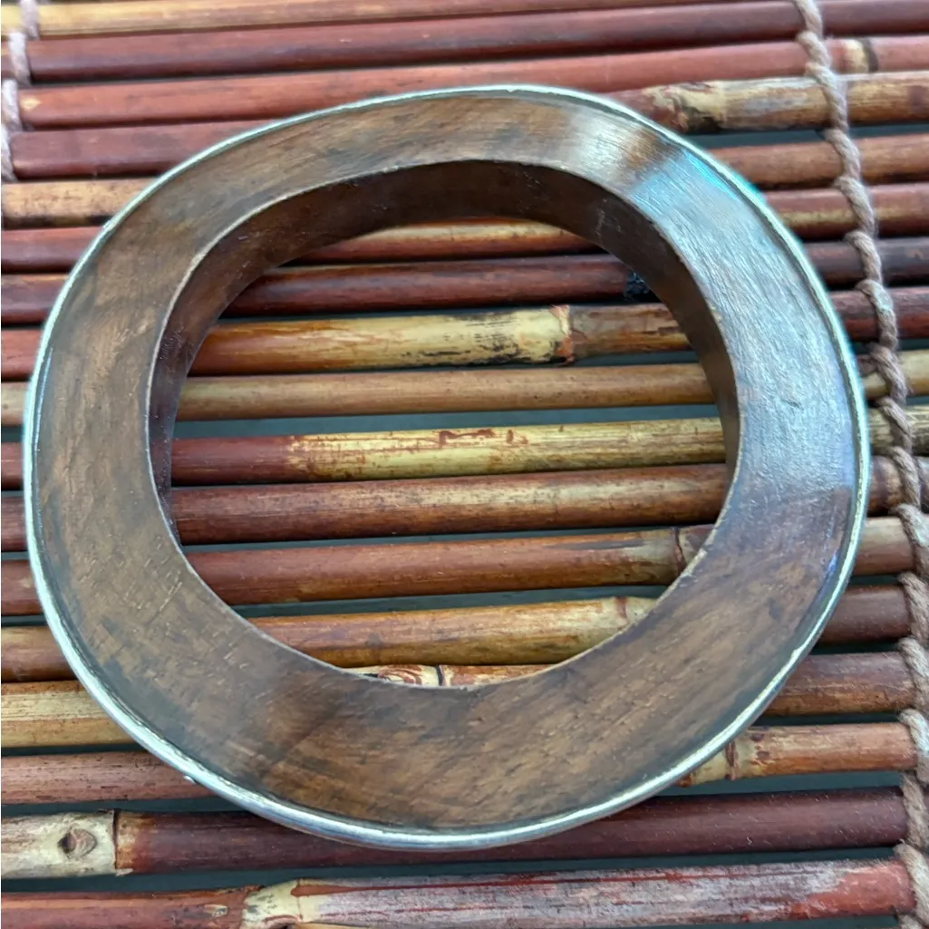 Silpada Wood and Silver Bangle Bracelet - Image 3