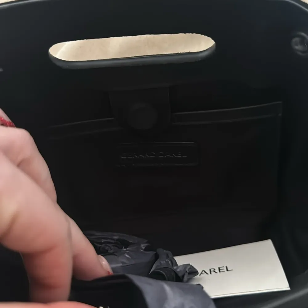 Crossbody bag in suede leather with strass - Image 6