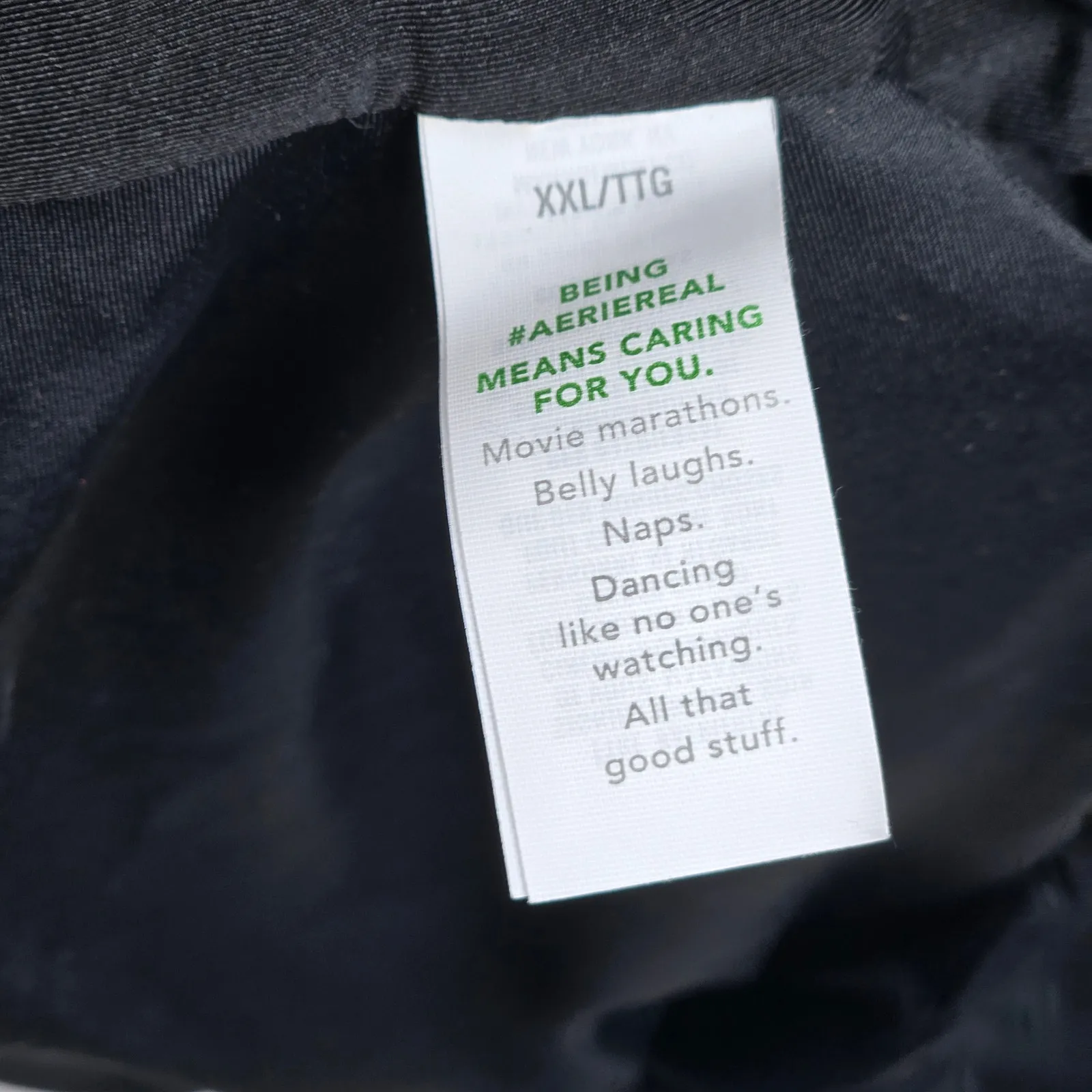 Aerie Real Good‎ Scoop Twist Front Black Bikini Top XXL NWT - Image 5