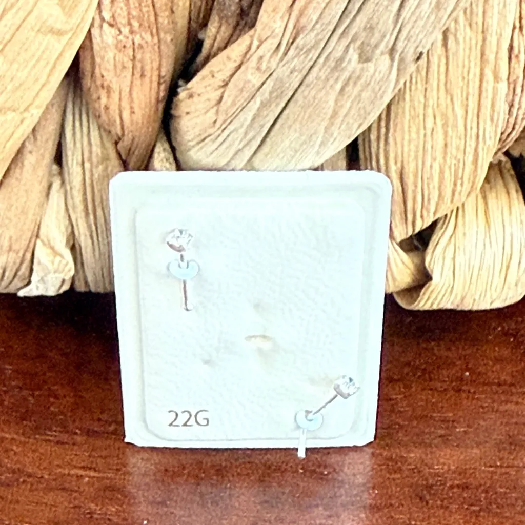 Unbranded Sterling Silver Nose rings jewelry Set of 2 New - Image 6