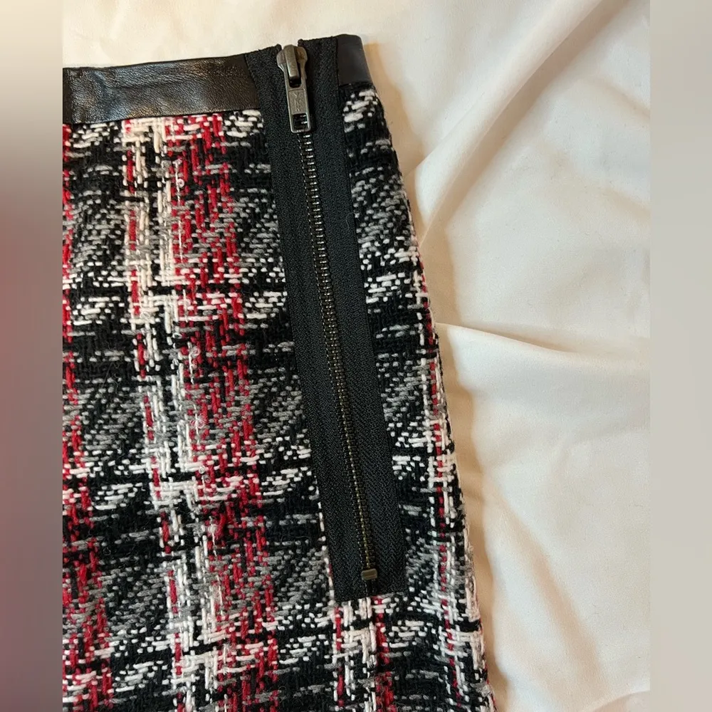 Halogen  Wool blend plaid skirt | 6P - Image 2