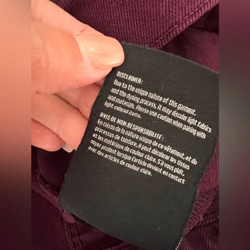 3x1 Oversized Classic Burgundy Denim Jacket Size S - Image 10