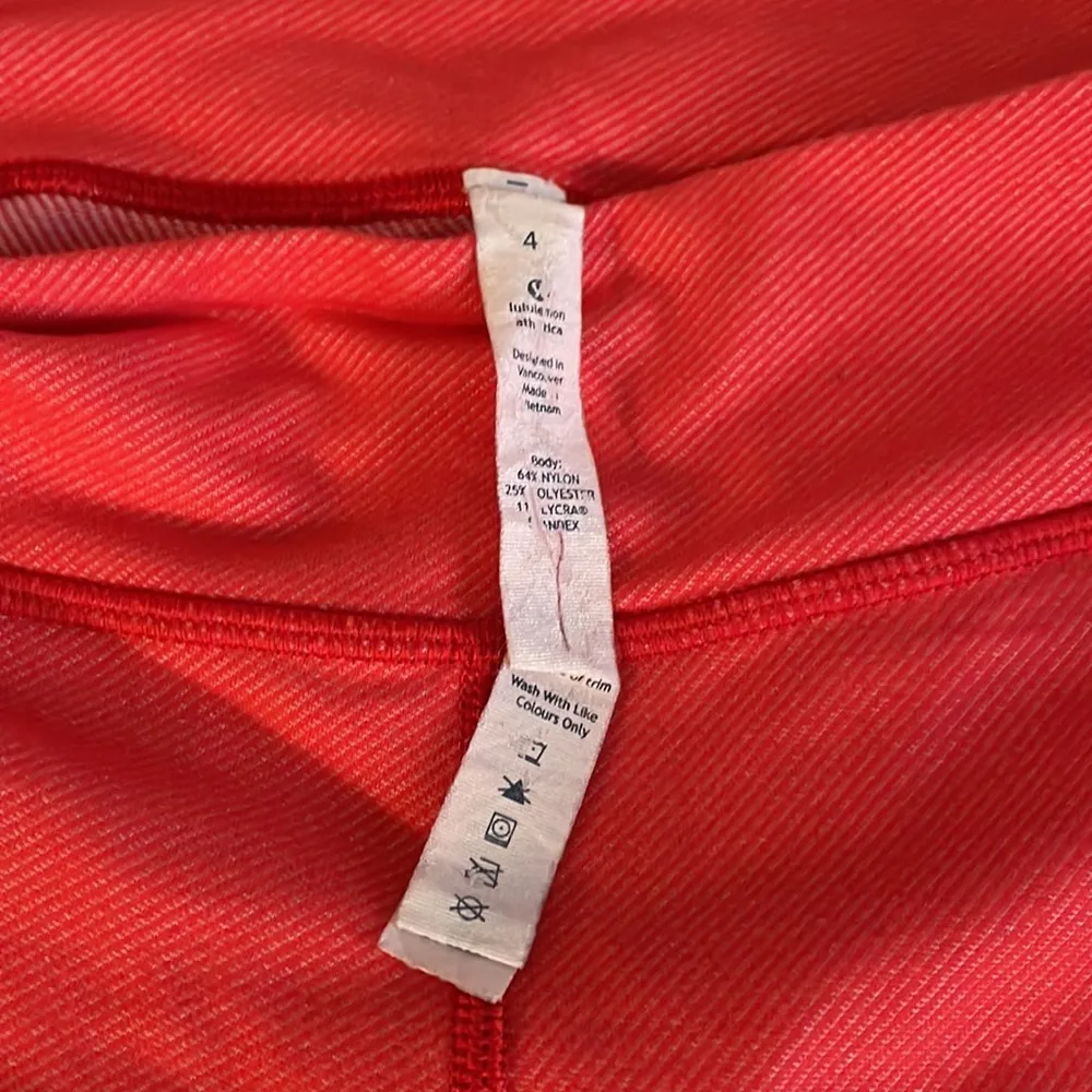 Lululemon Red denim leggings - Image 4