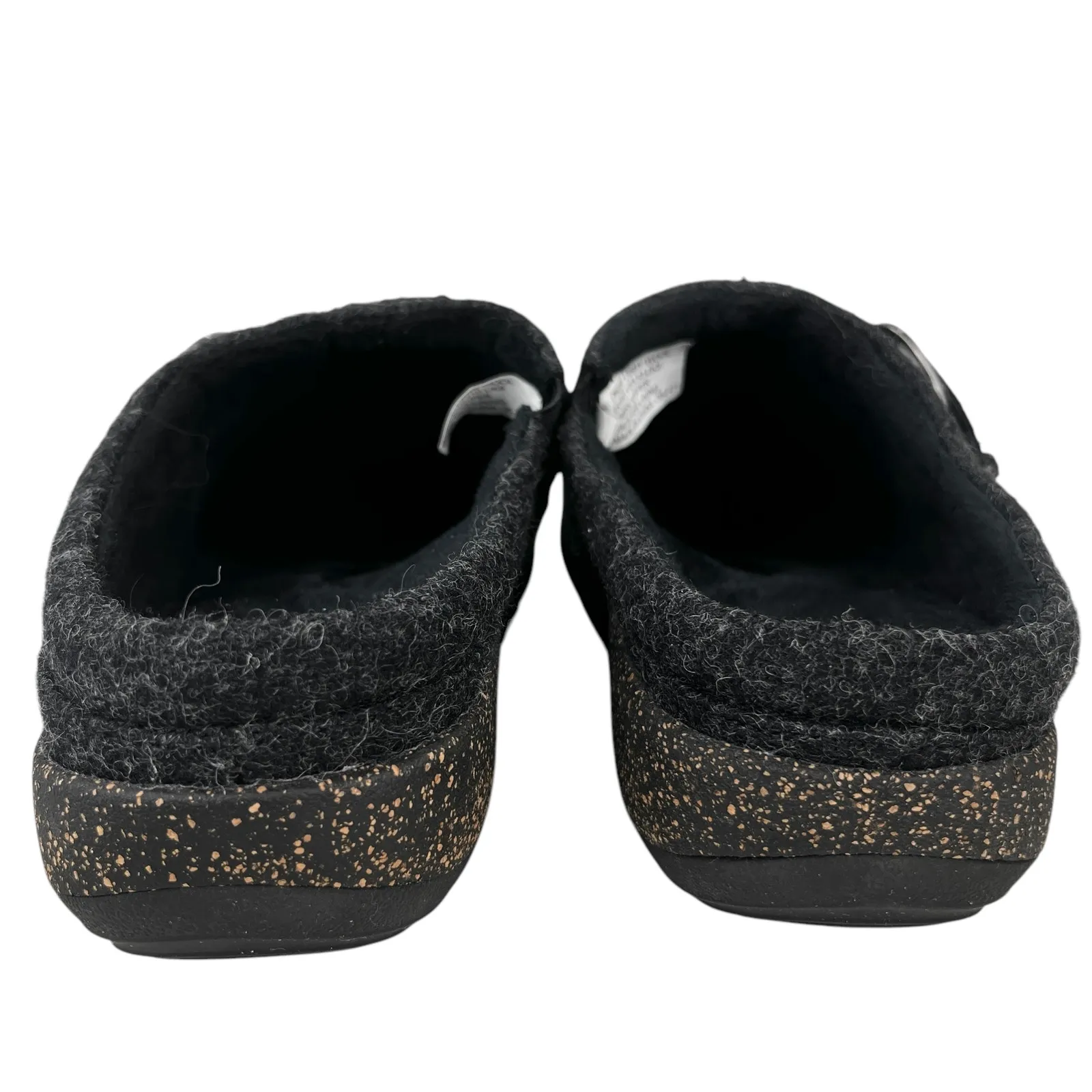 Aetrex Libby Comfort Clog 41 Black Charcoal Wool 10 - Image 3