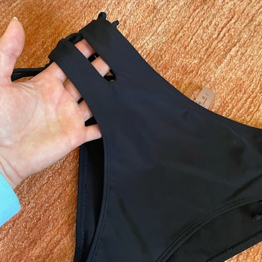 NWOT bikini bottom Black Size L - Image 4