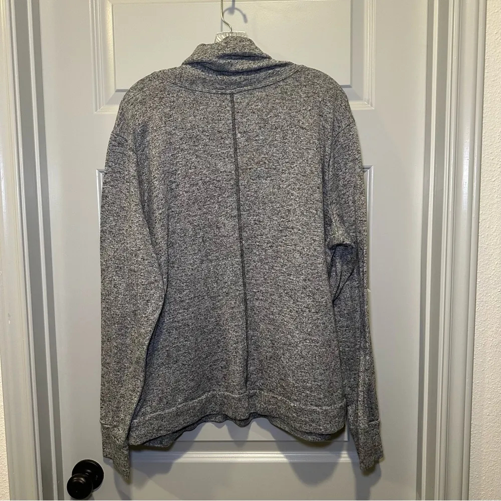 Old Navy  Active Heathered Grey Cowl Neck Pullover size XXL - Image 8