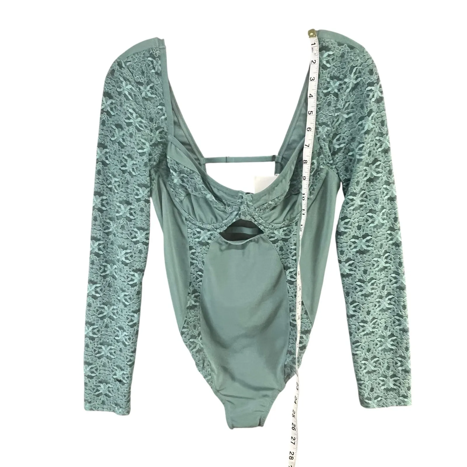 Urban Outfitters Out From Under Bodysuit M Lace Mesh Dark Romantic Feminine NEW - Image 10