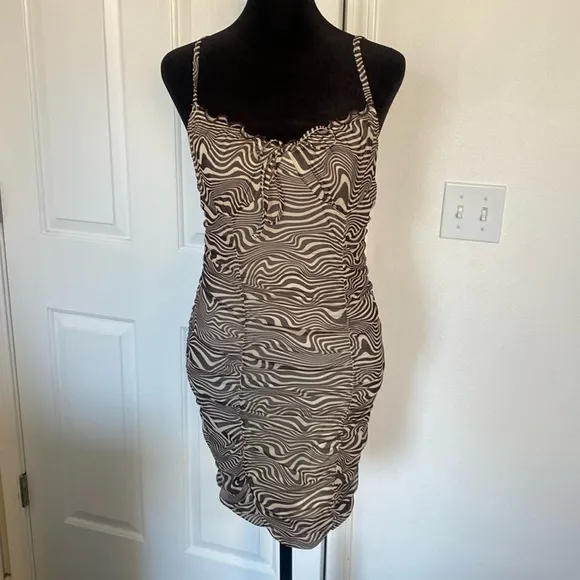 Divided H&M zebra print mini dress. - Image 2