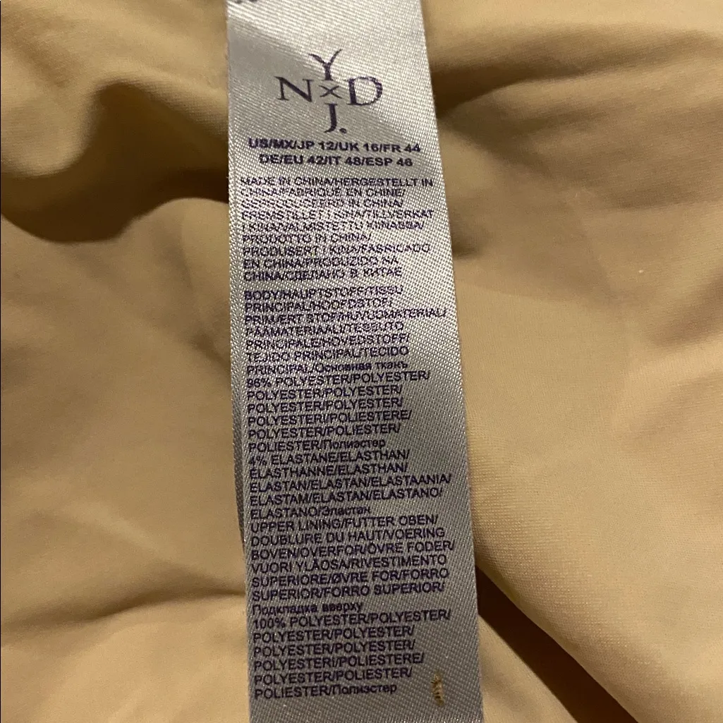 NYDJ Red dress, shapewear built in. Size 12 . - Image 9