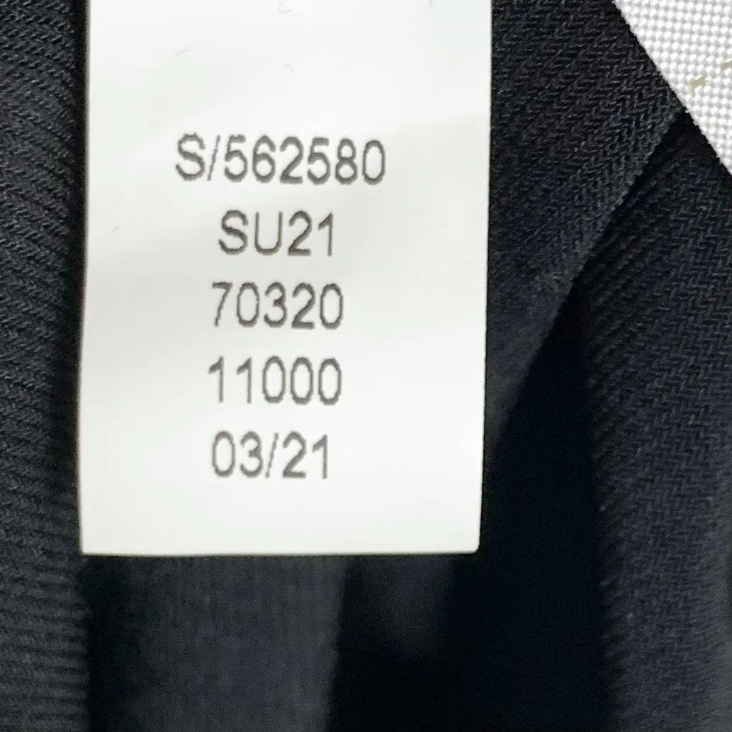 Ann Taylor Womens Tie Shoulder Midi Dress Black Stretch Polyester Sheath XS - Image 7