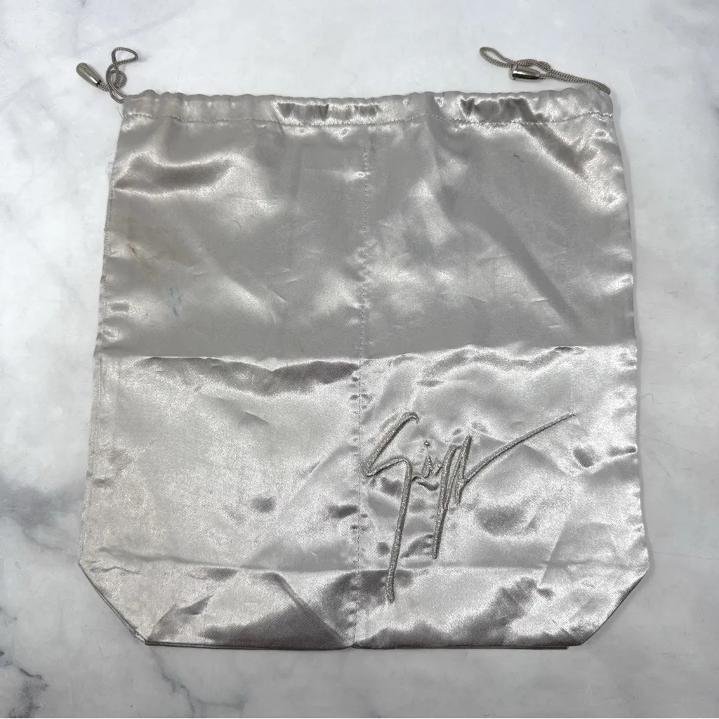 Giuseppe Zanotti Aleesha Serpent Snake Embellished Silk Satin Mule Sandal Heels - Image 13