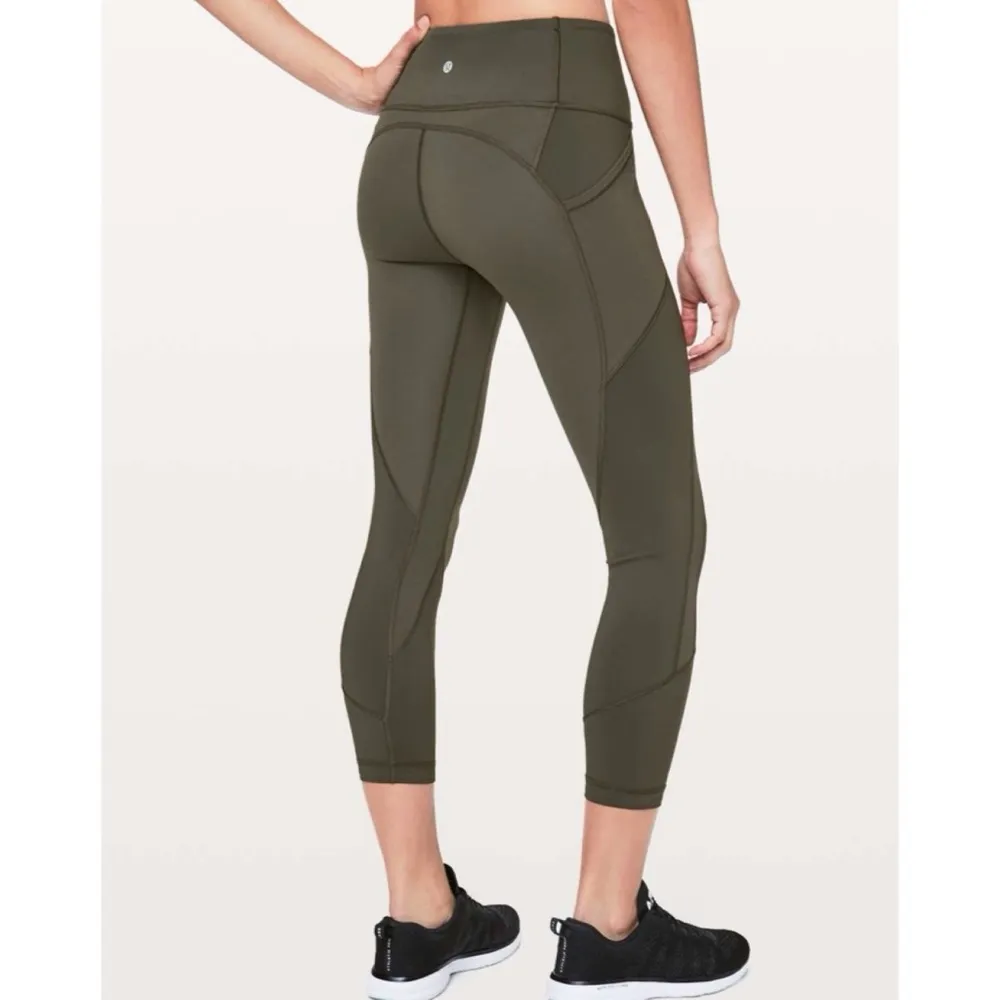 Lululemon Athletica High Rise All The Right Places Crop II 23” Sz 6 Dark Olive - Image 6