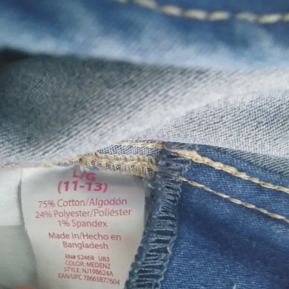 NoBo 34 LJ 13 Dark Wash Overalls Shorts Shortalls - Image 5