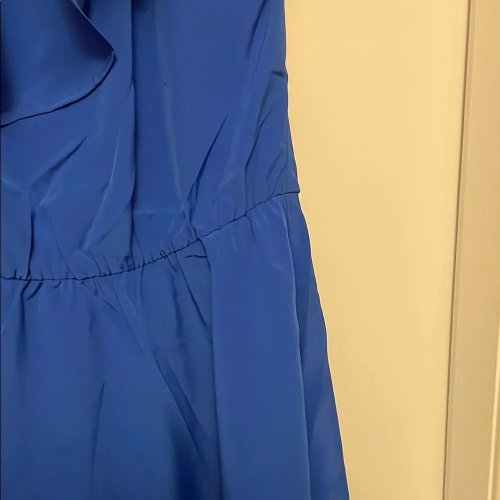 Amanda Uprichard Blue Ruffled A-line Mini Dress - Image 4