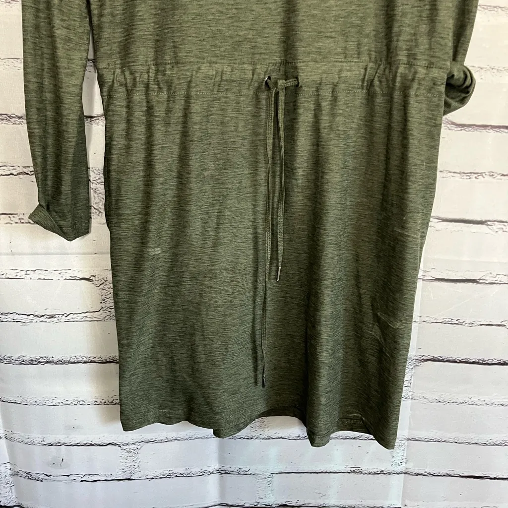 Kyodan Olive Green Hoodie Skirt Dress SZ P/S Romper Hiking Outdoor one-piece Y2K - Image 4