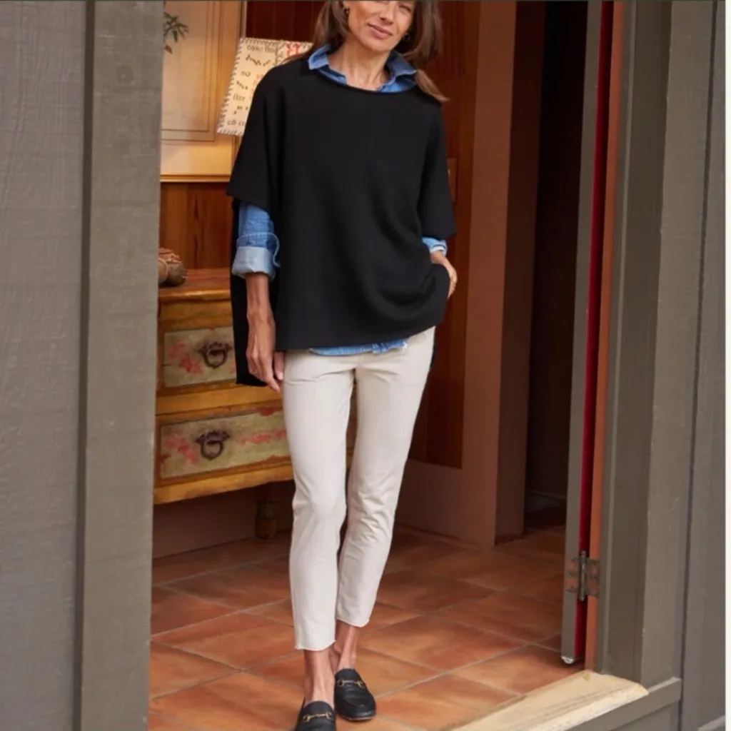 FRANK & EILEEN Olive Original Capelet- Black- One Size OS - Image 2