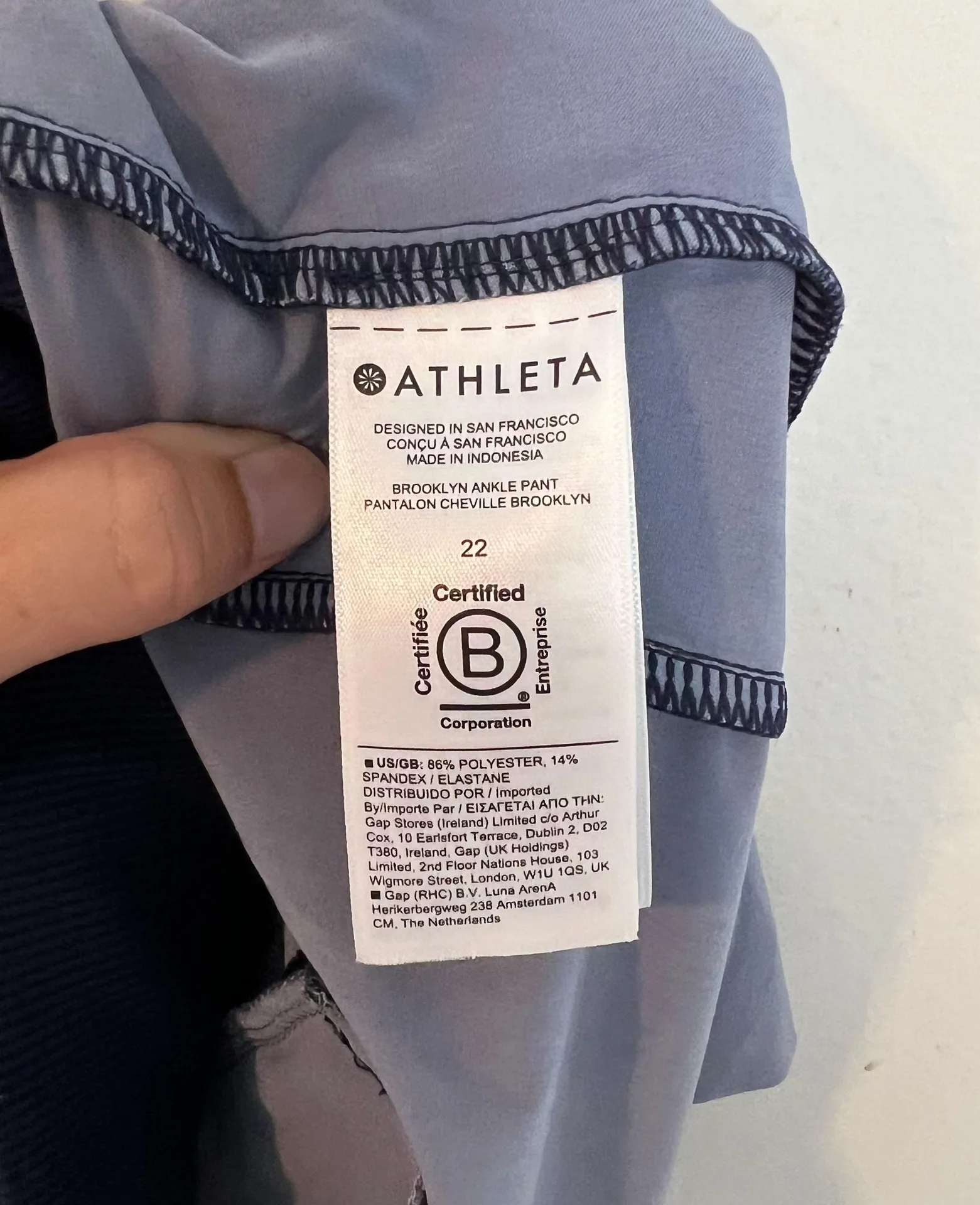 - Brooklyn Ankle Pant Captivate Chrome Blue Casual Travel Athletic Walk - Image 10