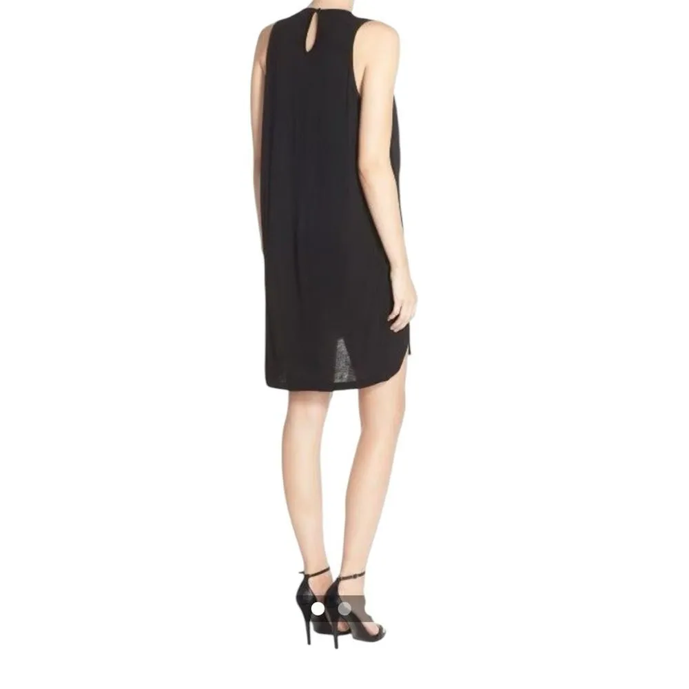 French Connection Women’s 0 Accordion Pleat Cocktail Dress Black LBD Knee Length - Image 13