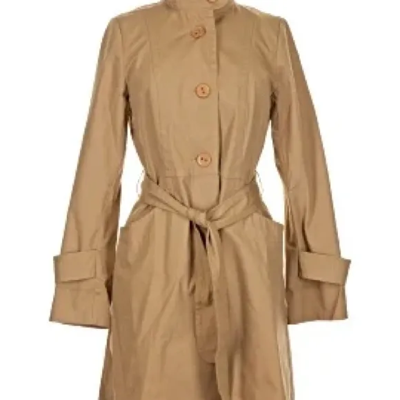 H&M Classic Tan Trench Coat - Image 2