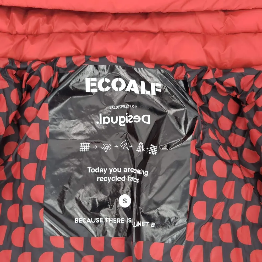 Desigual x Ecoalf Women’s Limited Edition Short Hooded Puffer Jacket Size US XS - Image 11