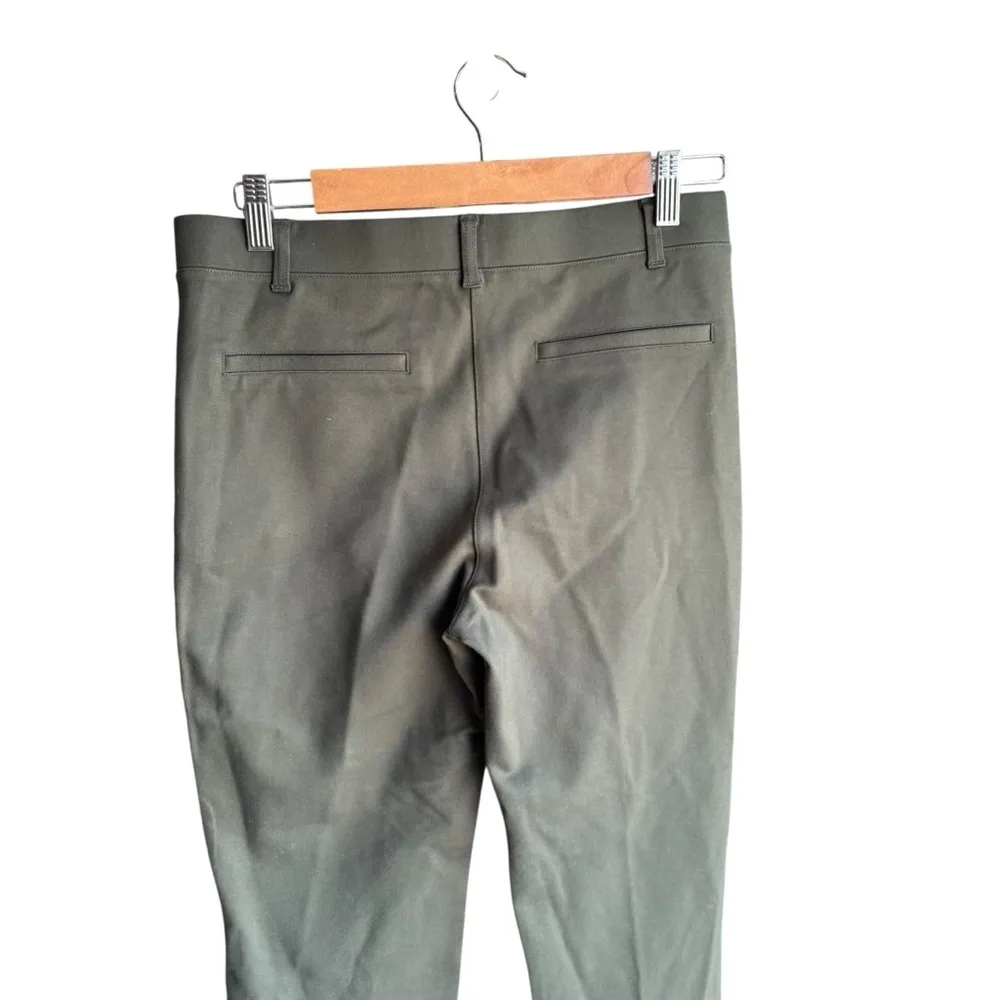 Quince - NWT Olive Green Slim Fit Ultra-Stretch Ponte Straight Leg Pants Sz MP - Image 8