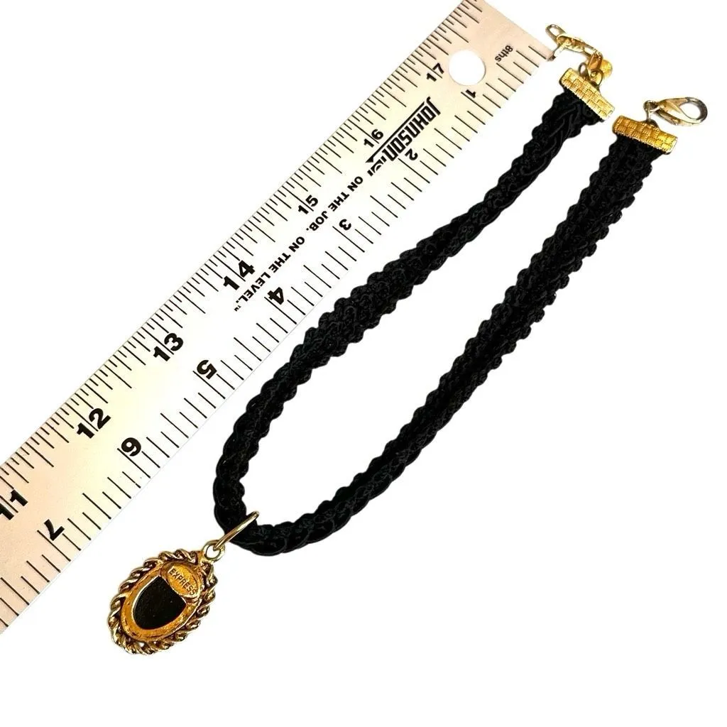 Express Vintage Cameo Choker Necklace - Image 9