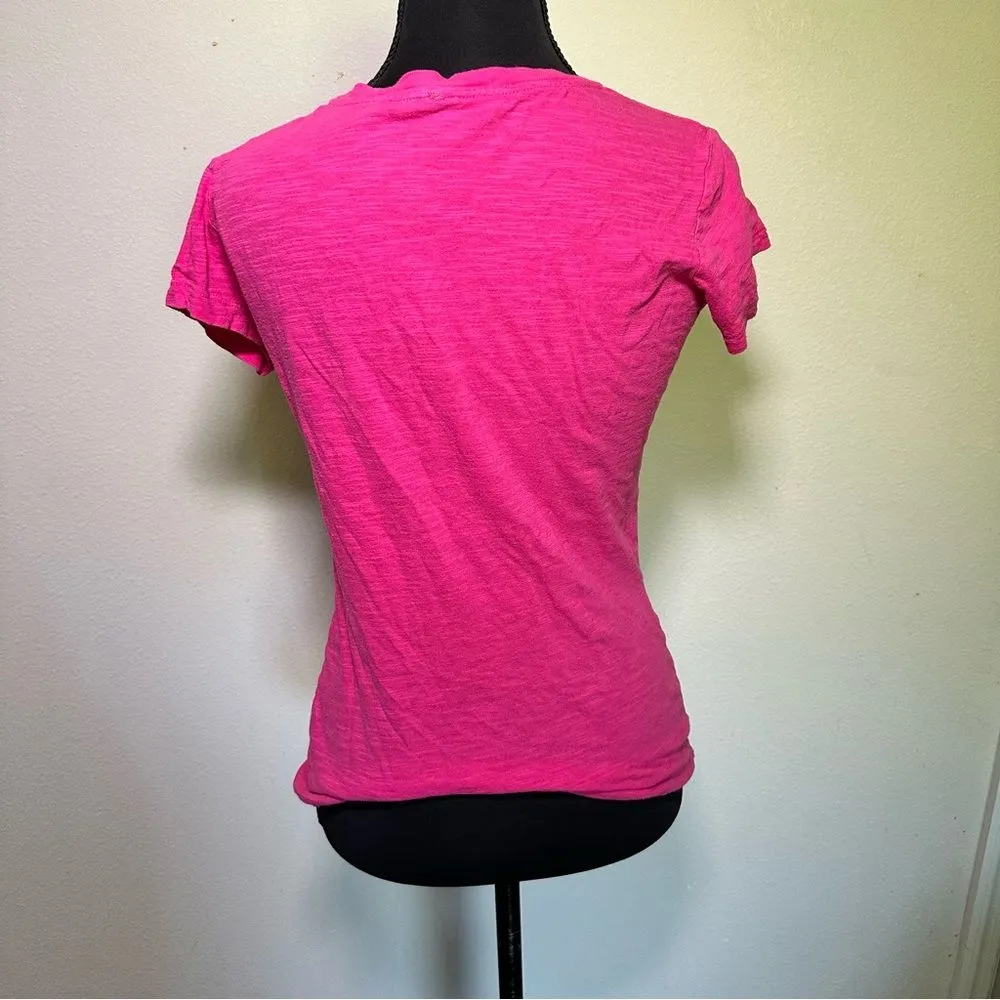 Disney Epcot Food And Wine Fest Shirt Women's XL Pink Short Sleeve V Neck - Image 4