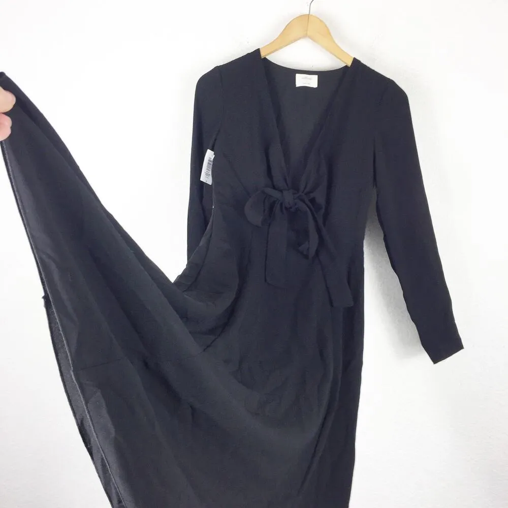 NWT Aritzia Wilfred Aubagne Black Midi Dress - Image 12