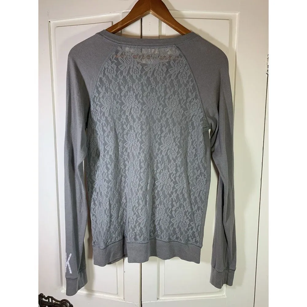 Victorias Secret MLB Pittsburgh Pirates T Shirt Lace Back PINK Small 5th & Ocean - Image 3