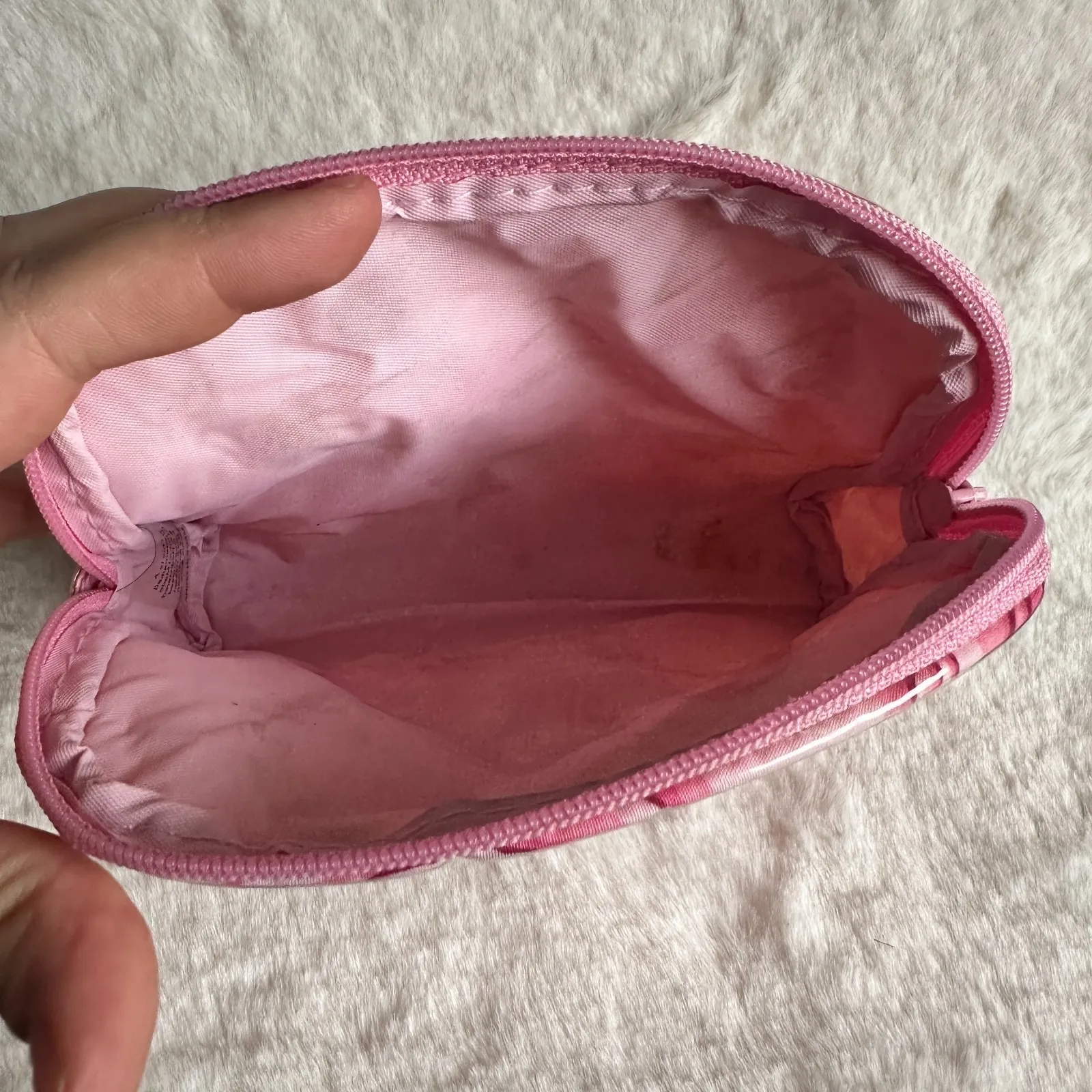 Nick Nora Pink Rose Makeup Bag Coquette Y2K Floral Cosmetic Pouch Girly Y2K - Image 4