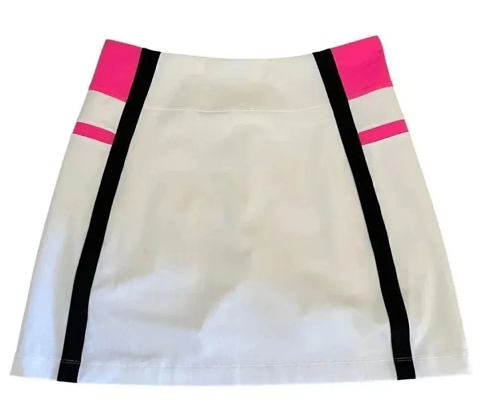 ANNIKA CUTTER & BUCK White Pink Stretch UV Protection Golf Tennis SZ S #1258 - Image 1