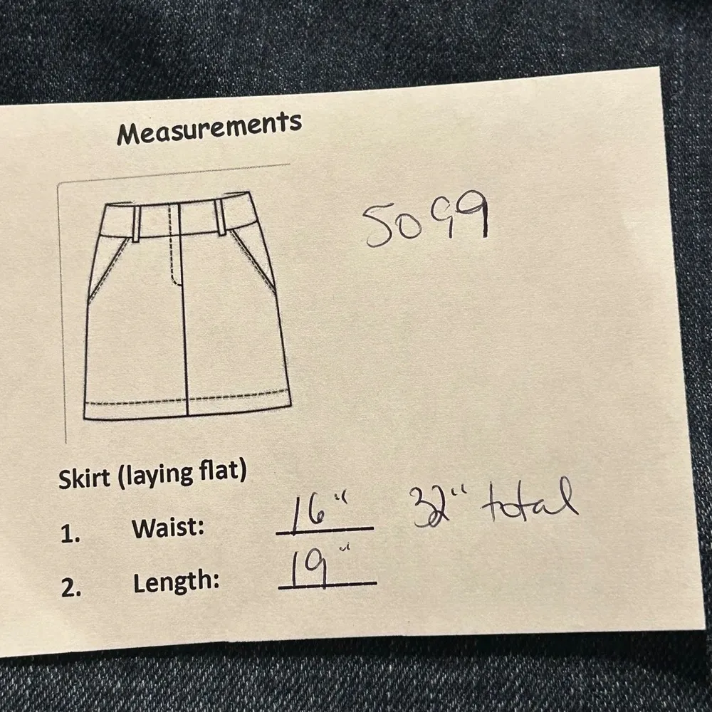 Ann Taylor LOFT Dark Wash Denim Pencil Skirt Size 8 Knee Length - Image 8