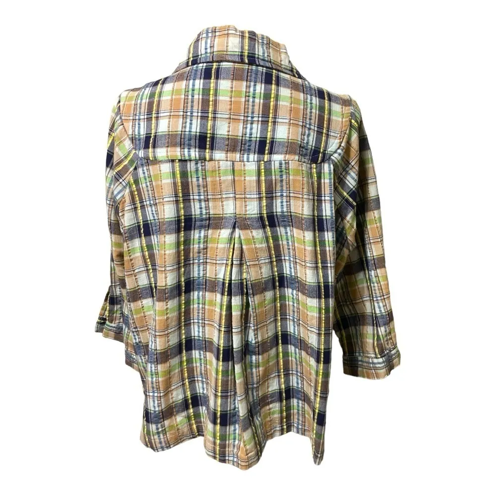 Art and Soul Plaid Swing jacket size 1X Blue - Image 2