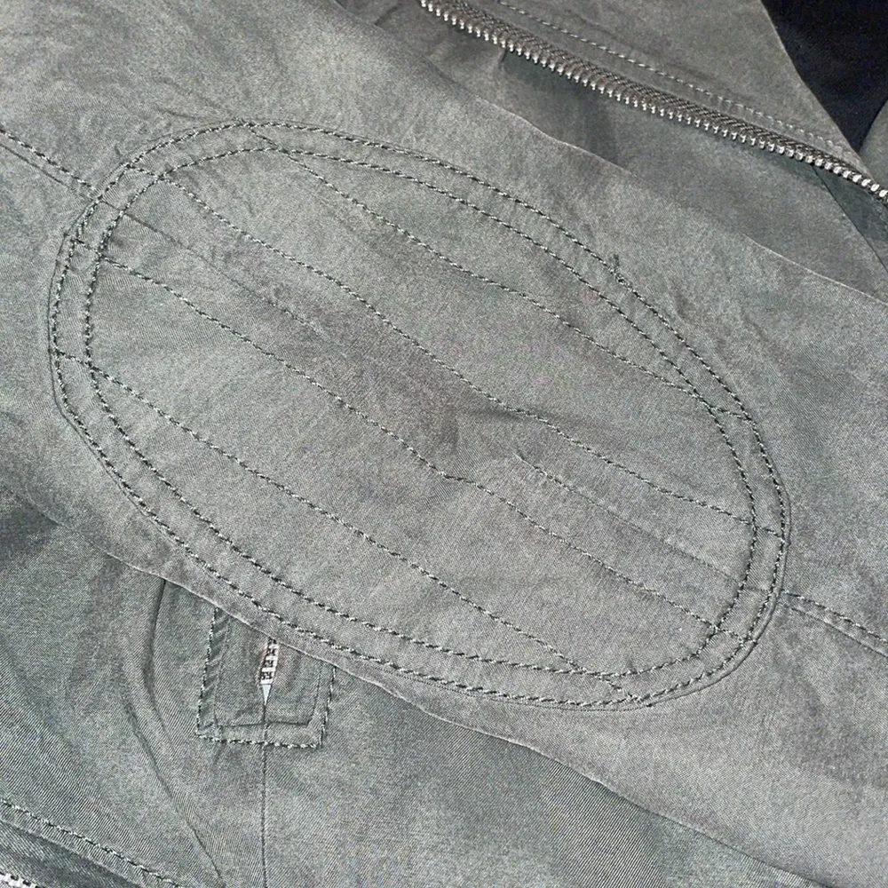 Club Monaco green moto style jacket - Image 3