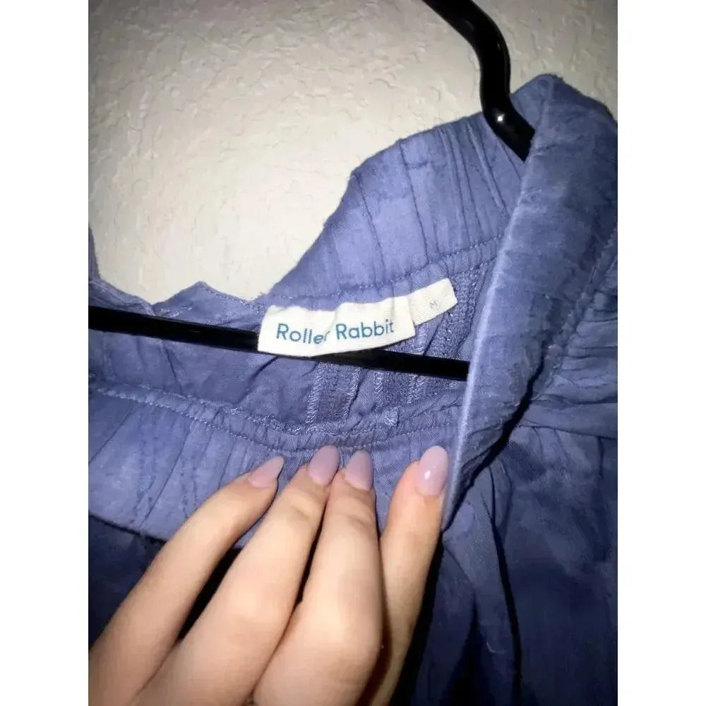 Roller Rabbit Womens Long Sleeve Off The Shoulder Embroidered Blouse - Image 4