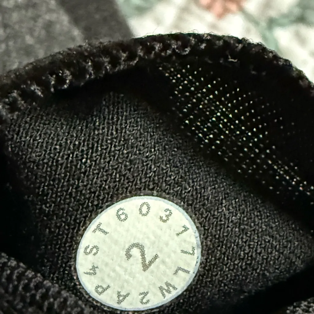 LULULEMON Herringbone Sports Athletic Bra in Grey Black 2 - Image 3