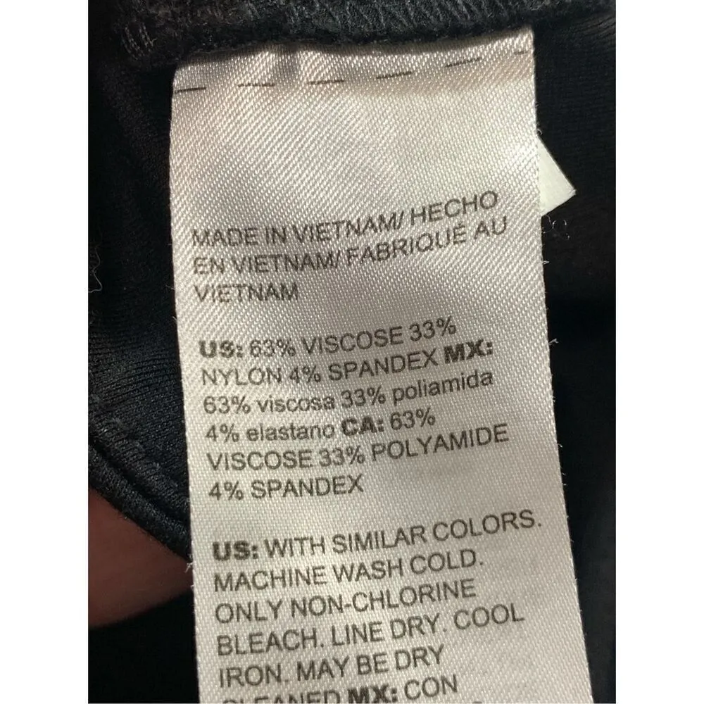 Chico's Women's Pull On Mid-Rise Waist Ankle-Length Pants Black Size L/12 - Image 5