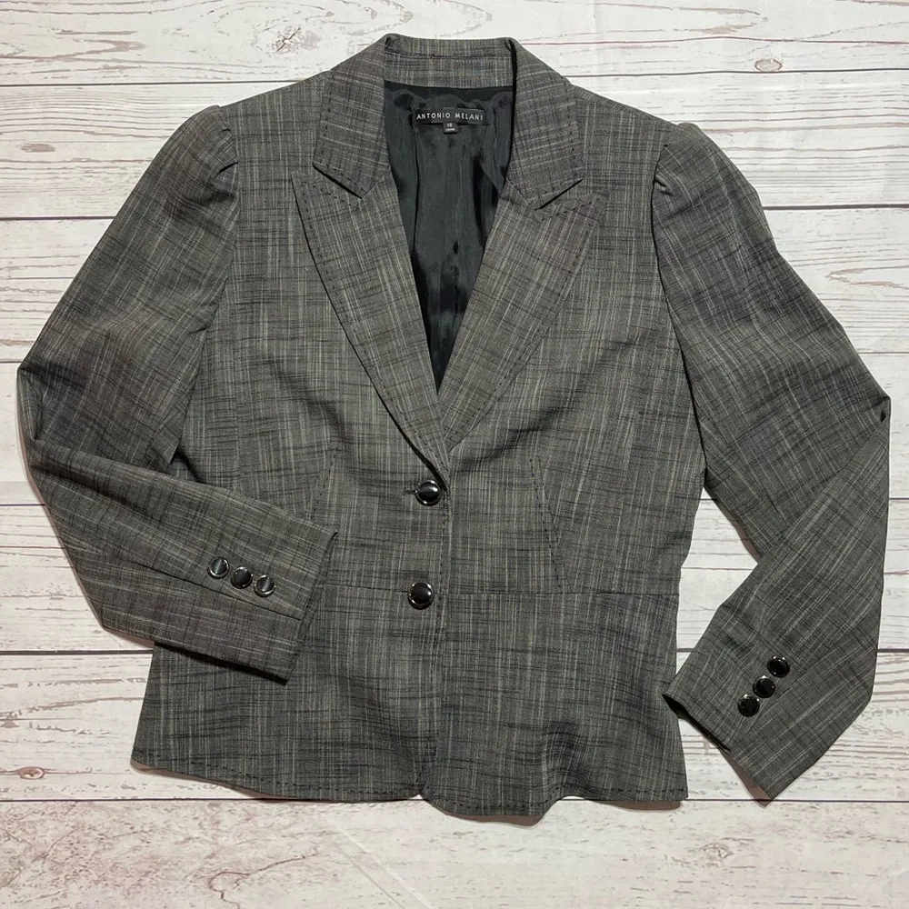 Antonio Melani Blazer Gray Professional Career Size 10 - Image 8