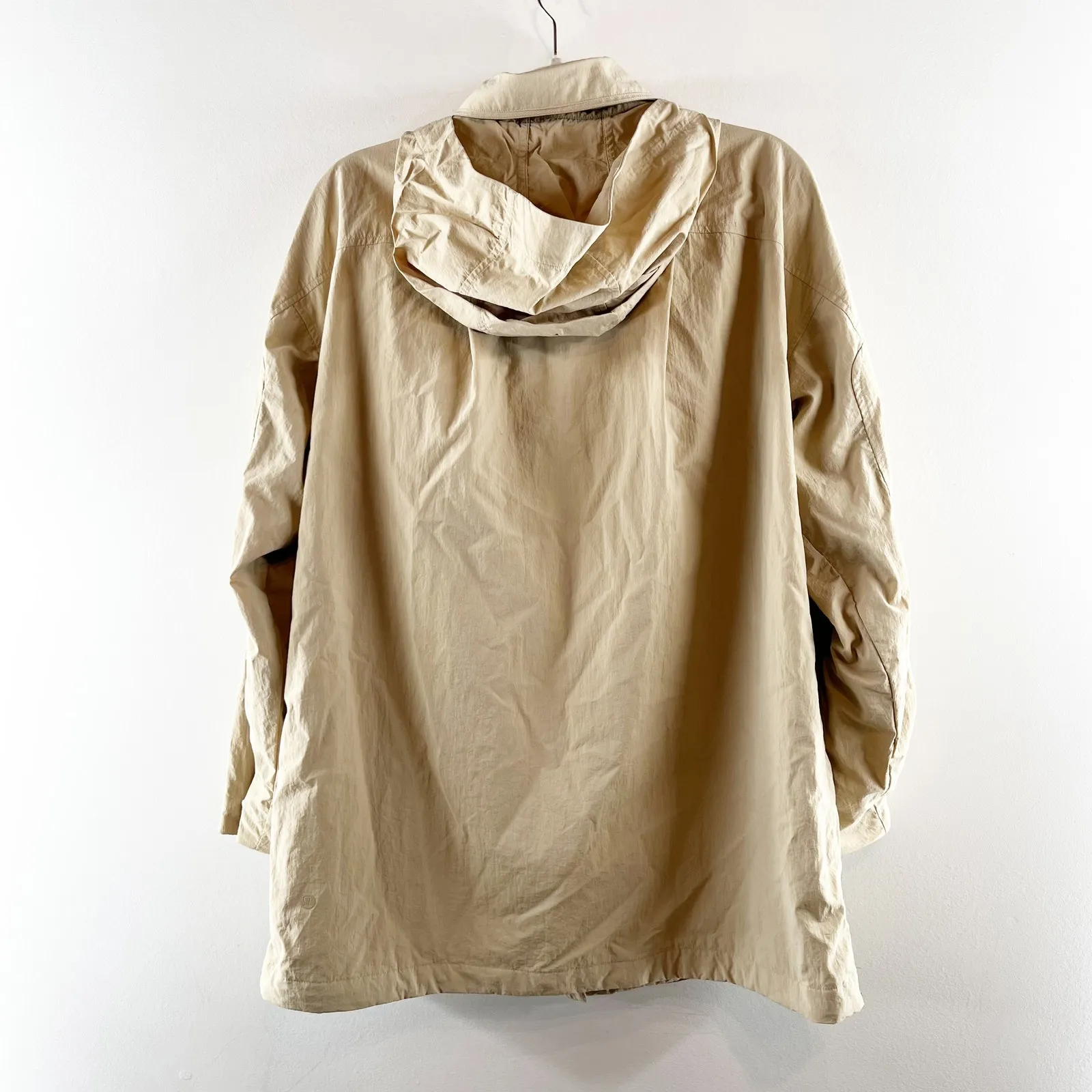 Lululemon Hooded Mid-Length Utility Jacket Trench Beige XS - Image 5