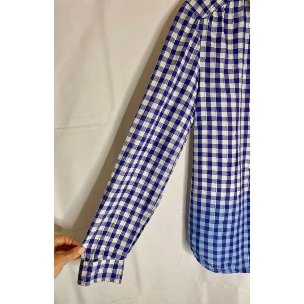 Anthropologie X Pilcro The Hadley Relaxed Plaid Buttondown Shirt sz. L - Image 7