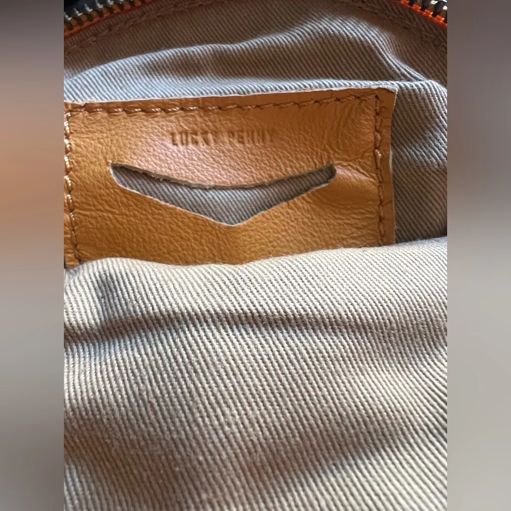 Anthropologie Lucky Penny Elegant Green and Tan Floral coin purse - Image 3