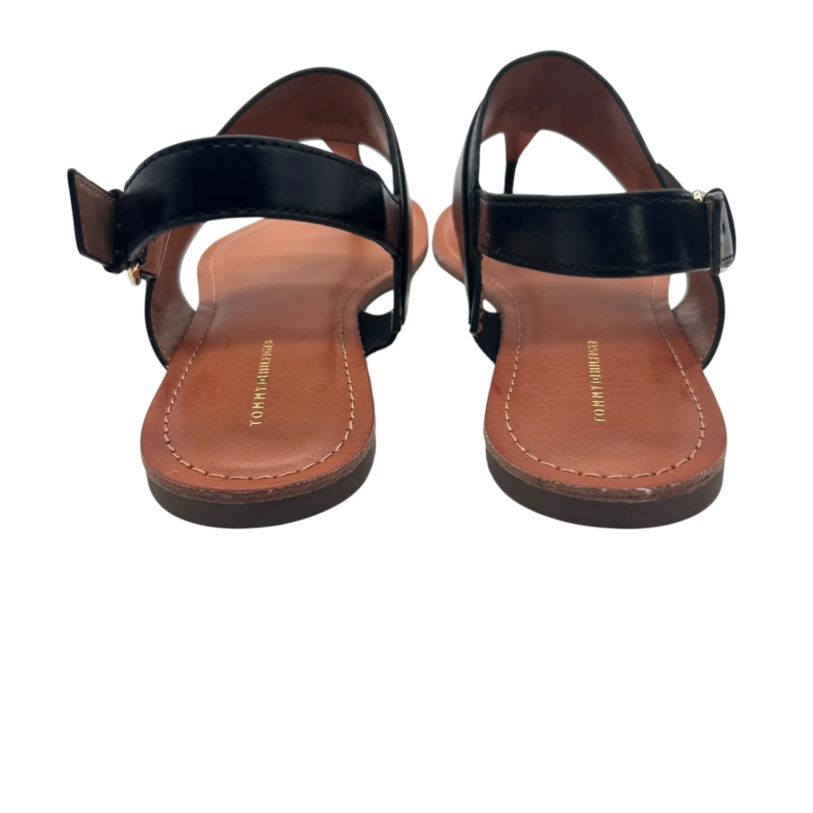 Tommy‎ Hilfiger Thong Sandals Womens 10M Black Buckle Detail Summer Shoes - Image 7