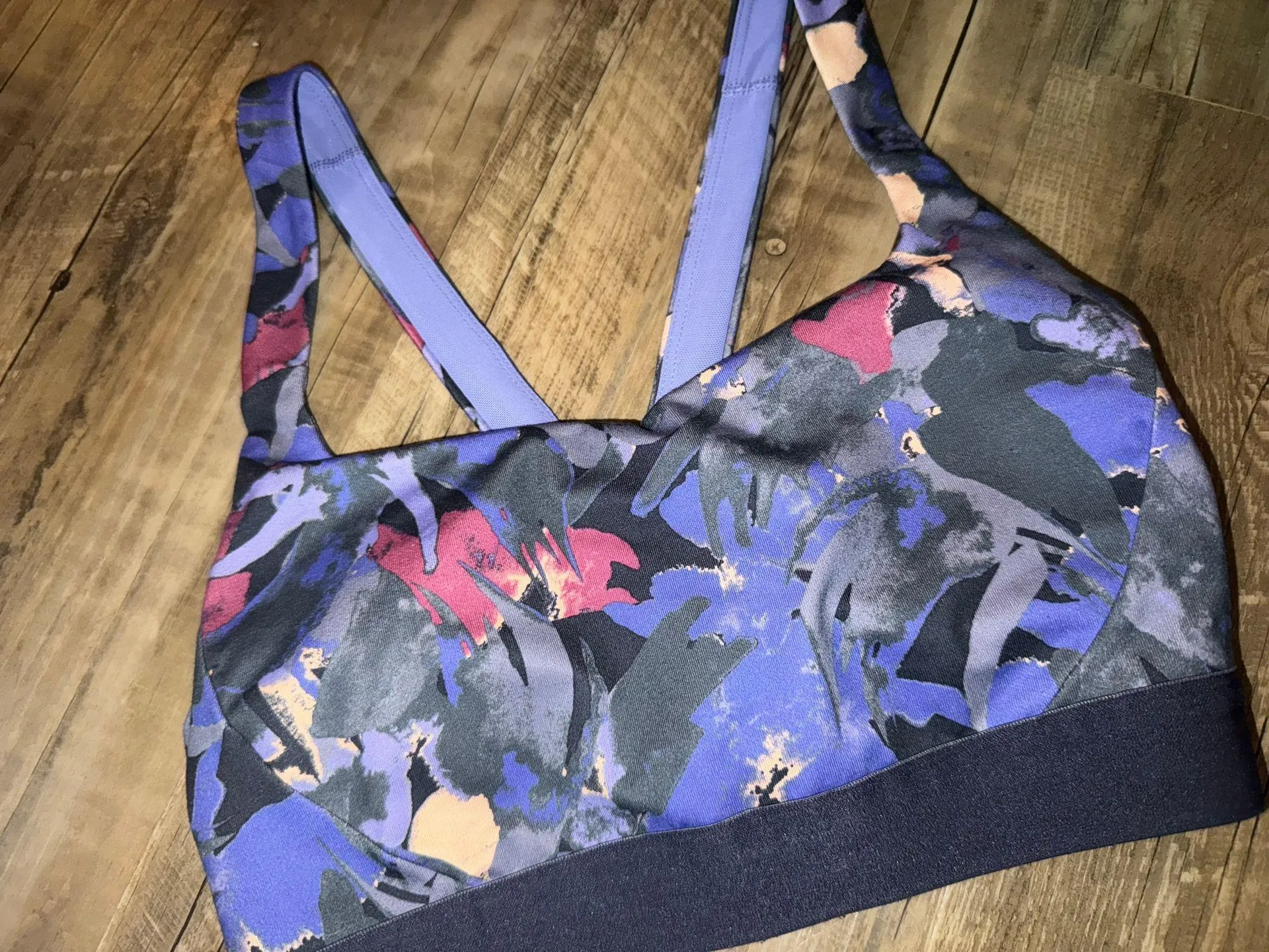 Blue and purple sports bra - Image 2