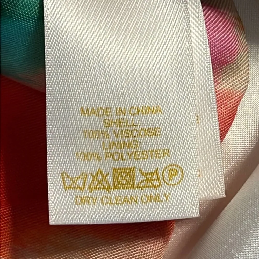 Kate Spade New York women’s size 2 mini dress splotched neon print zip up back - Image 9