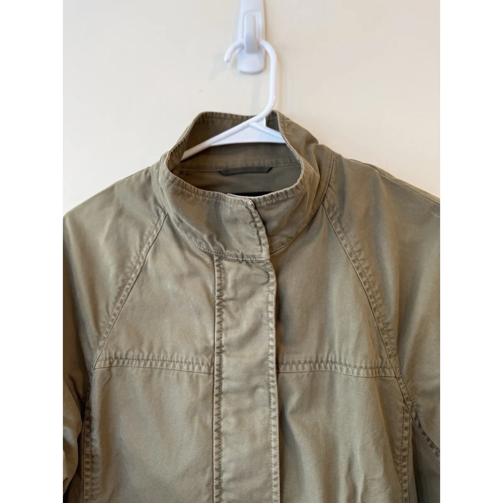 Banana republic military flutter sleeve jacket Medium Classic Cottagecore - Image 8