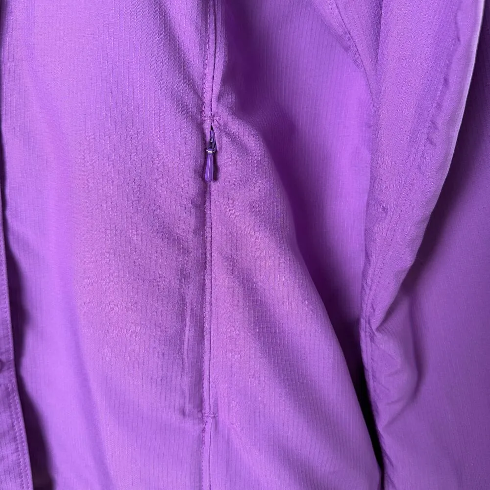 Duluth Trading Co Snap Front Shirt Long Sleeve Vented CoolPlus Outdoors Purple L Size L - Image 8