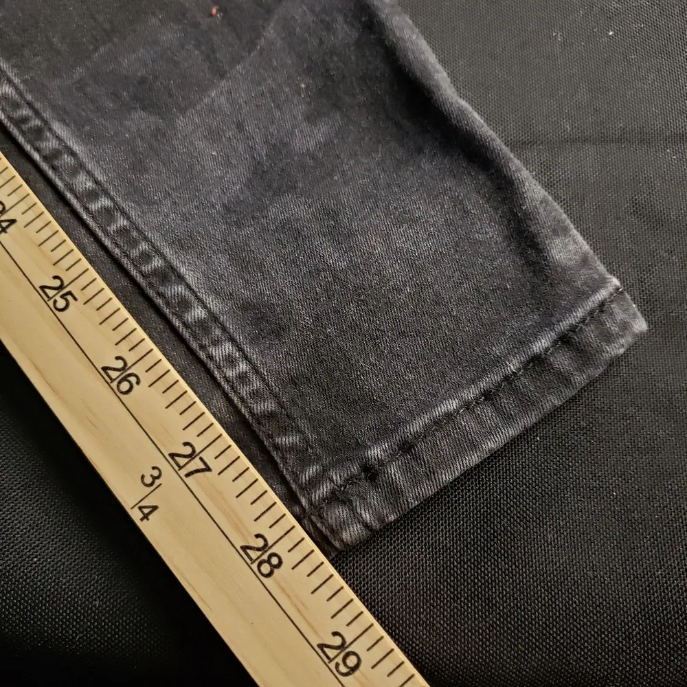 Free People Camo Charcoal Grey Black Skinny Jeans‎ Women’s 26R - Image 5