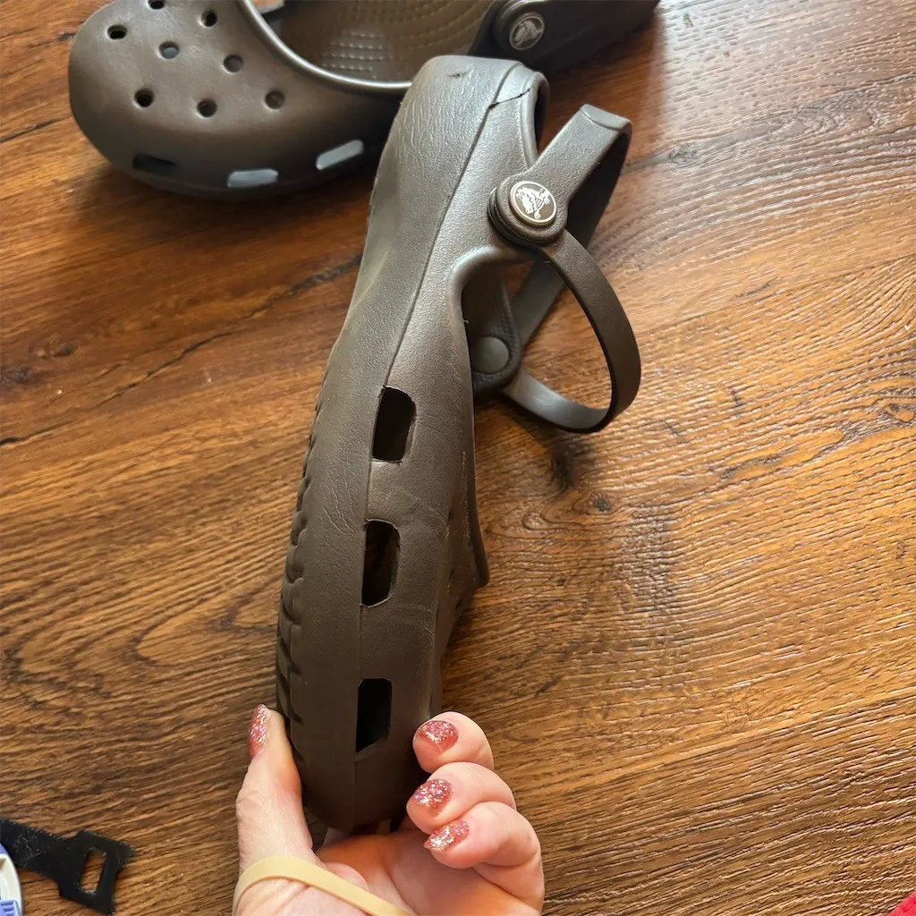 Crocs Karin Mary Jane Clogs Womens Size 8 Brown Slip On Comfort Shoes - Image 6