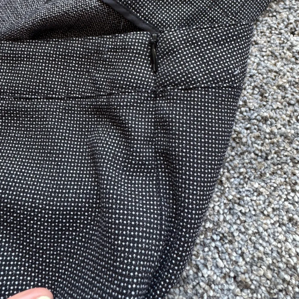 Lafayette 148 New York grey Wool silk Blend Trouser bleaker dress pants Gray Size 8 - Image 3