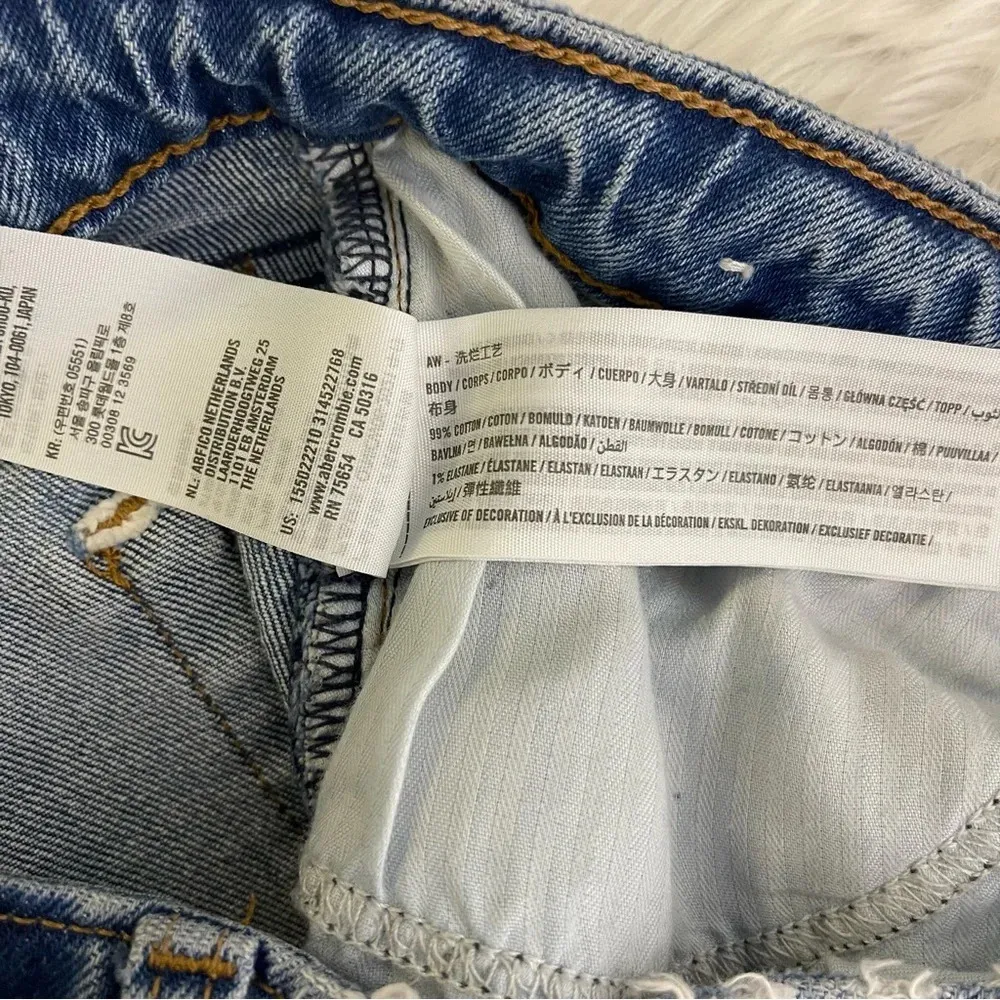 Abercrombie & Fitch The Dad High Rise Relaxed Jeans Size 29 8 Regular Curve Love - Image 8